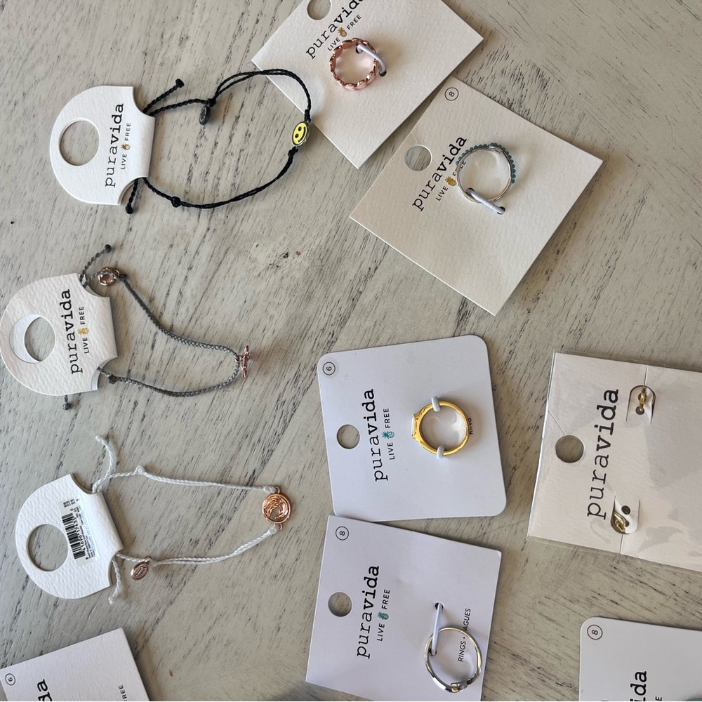 Pura Vida Bracelet and Ring Set